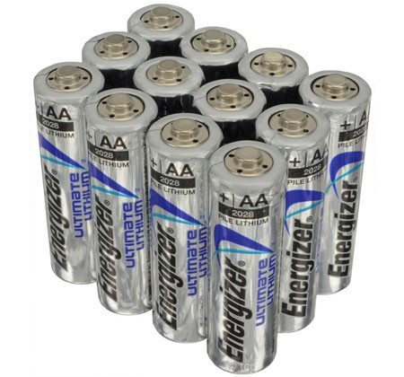 Energizer Battery Pack  AA Lithium Batteries 6 Pack