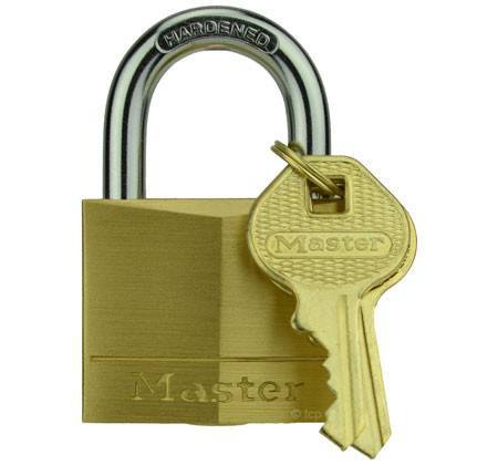 Small Master Lock, Brass Master Lock