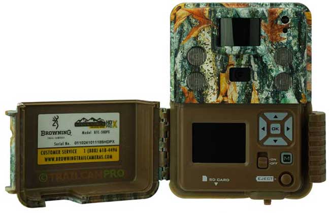 open view of the browning strike force pro x trail camera width="650" height="420"