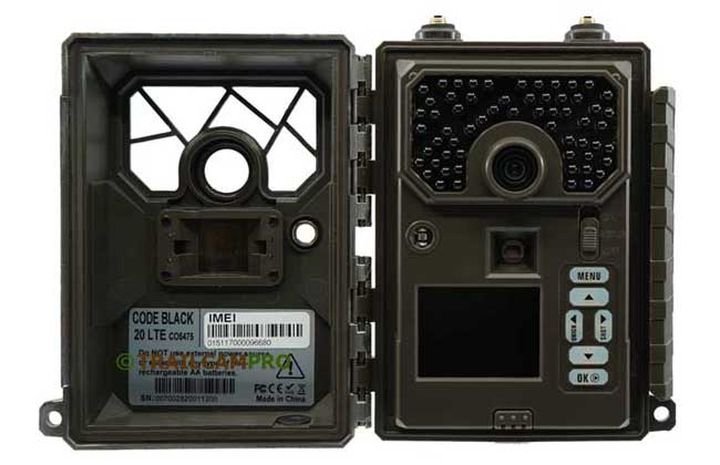 covert code black 20 cellular trail camera open view width="650" height="420"