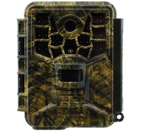 Front view of the Covert Black Maverick Trail Camera 
