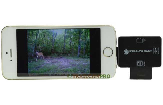 Stealth Cam iOS SD Card Reader