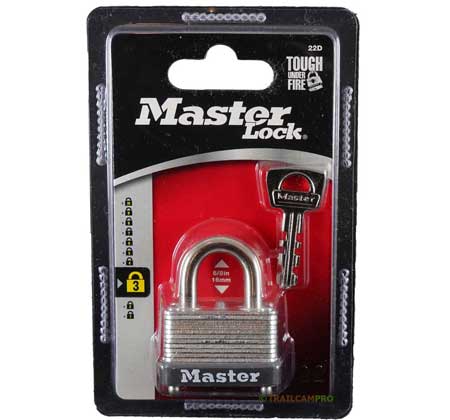 Master Lock Padlock with Key for Trail Cameras