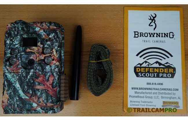 Browning defender pro scout cellular trail camera contents view width="650" height="420"
