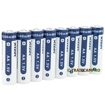 XTAR Rechargeable Lithium 3300mWh AA Battery