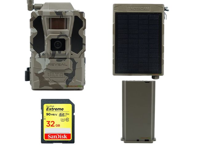 Tactacam Reveal Ultra Lithium + Solar Bundle (Cellular)