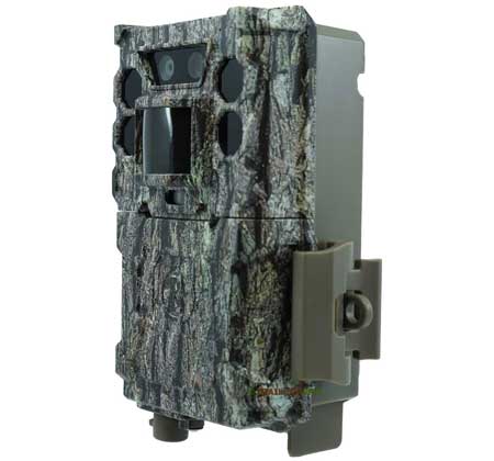 side view of bushnell core ds no glow trail camera  width="450" height="420"