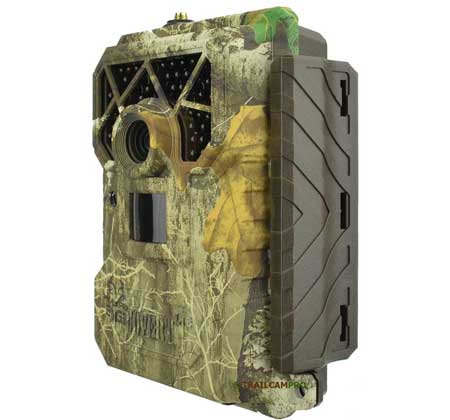 Side view of the Covert Blackhawk LTE Verizon Trail camera 