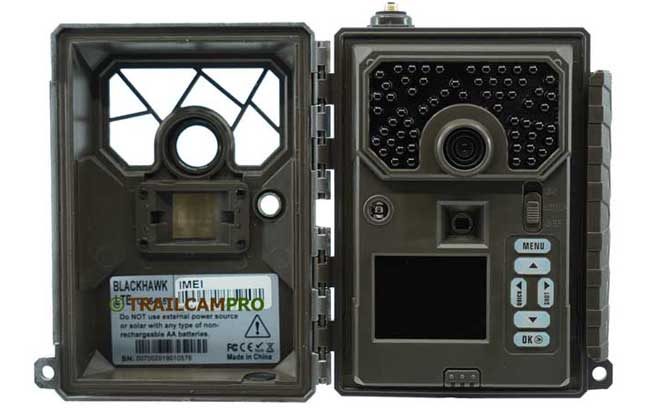 Open view of Covert Blackhawk LTE Trail Camera 