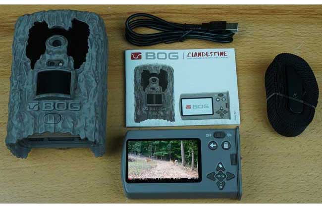 Bog Clandestine trail camera contents view width="650" height="420"