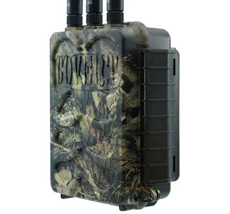 covert lora trail camera system base station side view width="450" height="420"