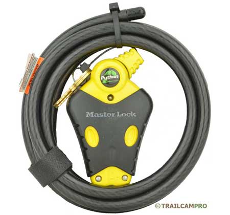 Used Masterlock Python Professional Cable Lock