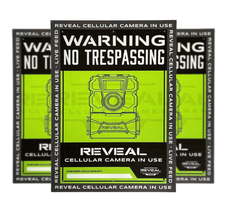 Tactacam No Trespassing Sign 3 Pack