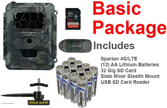 Spartan 4G LTE cellular trail camera basic package width="650" height="420"