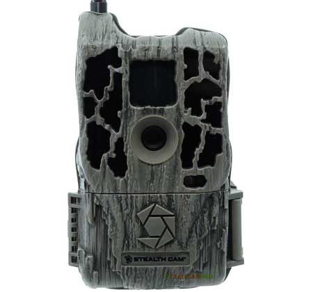 Front view of the Stealth Cam FLX WiFi camera width="450" height="420"